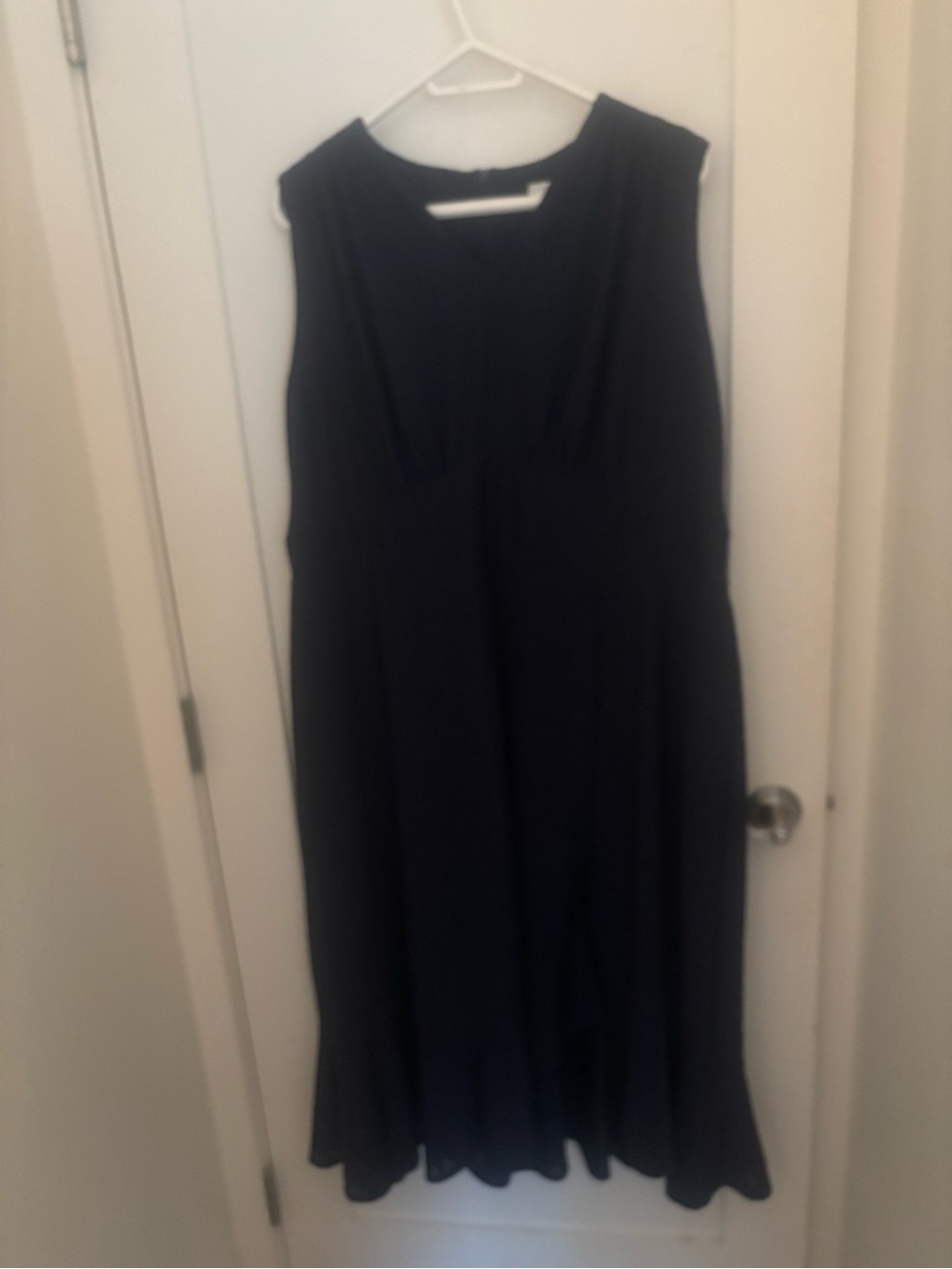 Classic Sleeveless Navy Womens Dress